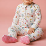 Zip-up Footie - Aria