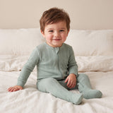Bamboo Pointelle Footie - Briar