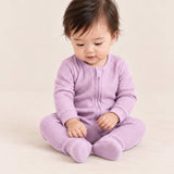Bamboo Waffle Footie - Lily