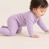 Bamboo Waffle Footie - Lily