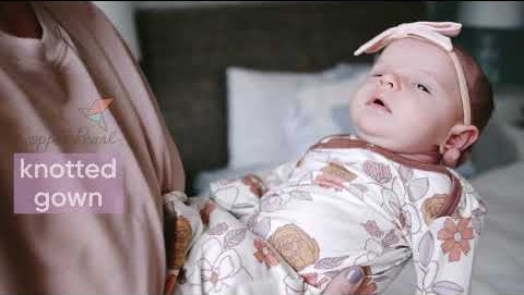 Newborn Knotted Gown - A Christmas Story