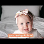 Knit Headband Bow - Pecan