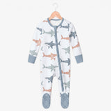 Zip-up Footie - Sharky