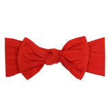 Knit Headband Bow - Apple