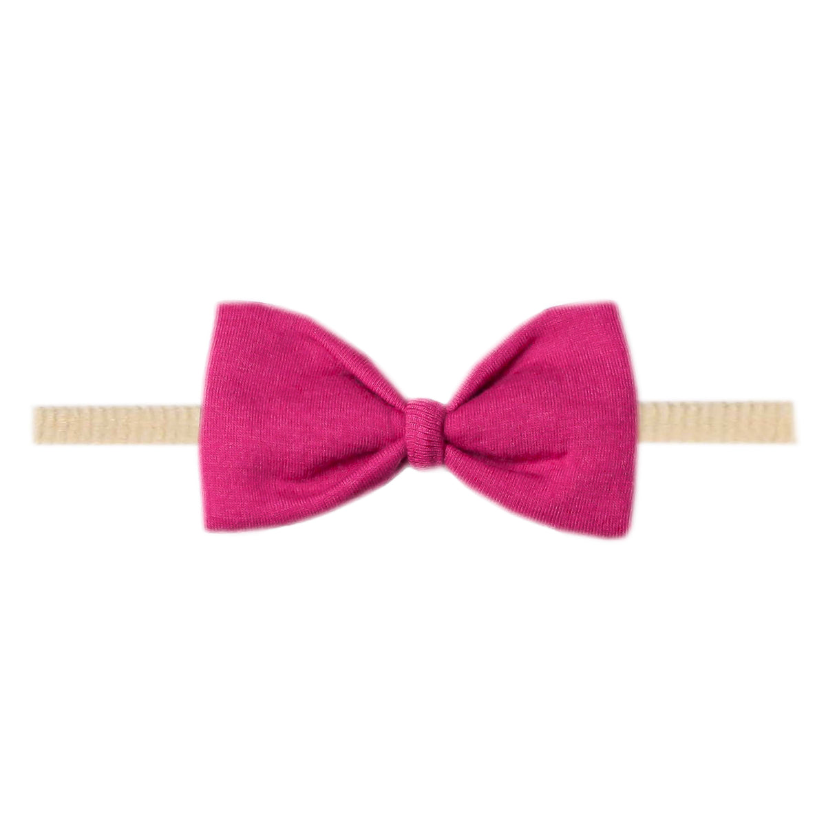 Bowtie Nylon Bow - Raspberry