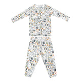 2pc Long Sleeve Pajama Set - Bones