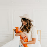 Knit Swaddle Blanket - Blaze