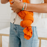 Knit Swaddle Blanket - Blaze