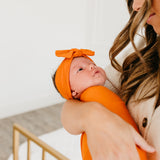 Knit Swaddle Blanket - Blaze