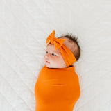 Knit Swaddle Blanket - Blaze