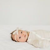 Ribbon Baby Bow - Clay