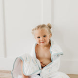 Premium Baby Knit Hooded Towel - Skye