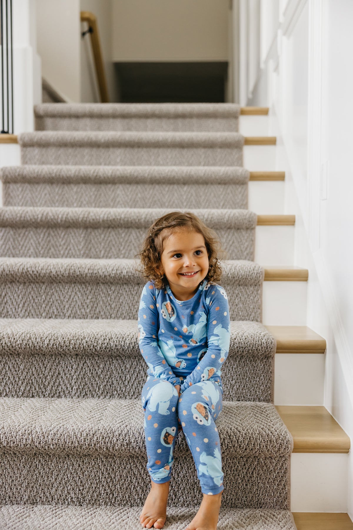 2pc Long Sleeve Pajama Set - Cookie Monster – Copper Pearl