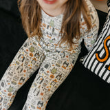 2pc Long Sleeve Pajama Set - Bones