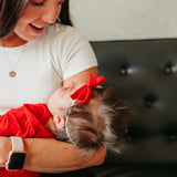 Ribbon Baby Bow - Apple