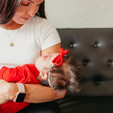 Ribbon Baby Bow - Apple