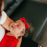 Ribbon Baby Bow - Apple