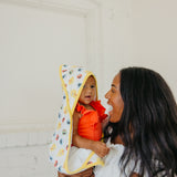 Premium Baby Knit Hooded Towel - Sesame Scribbles