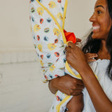 Premium Baby Knit Hooded Towel - Sesame Scribbles