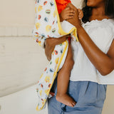 Premium Baby Knit Hooded Towel - Sesame Scribbles