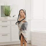 Premium Baby Knit Hooded Towel - Picasso