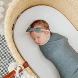 Bowtie Baby Bow - Slate