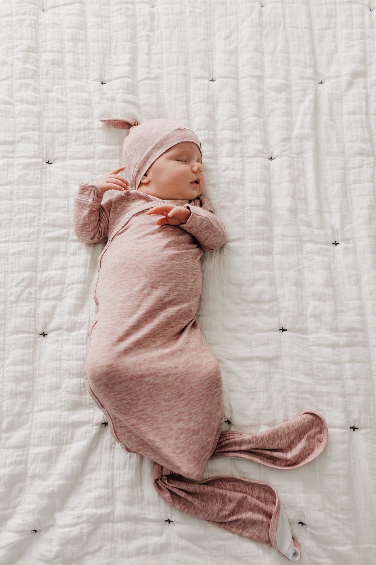 Newborn Knotted Gown - Maeve