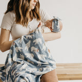 Knit Swaddle Blanket - Polar