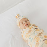 Knit Swaddle Blanket - Cider