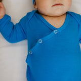 Newborn Knotted Gown - Blueberry