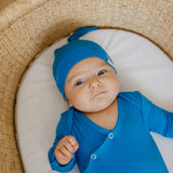 Top Knot Hat - Blueberry