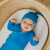 Top Knot Hat - Blueberry