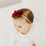 Classic Baby Bow - Ruby