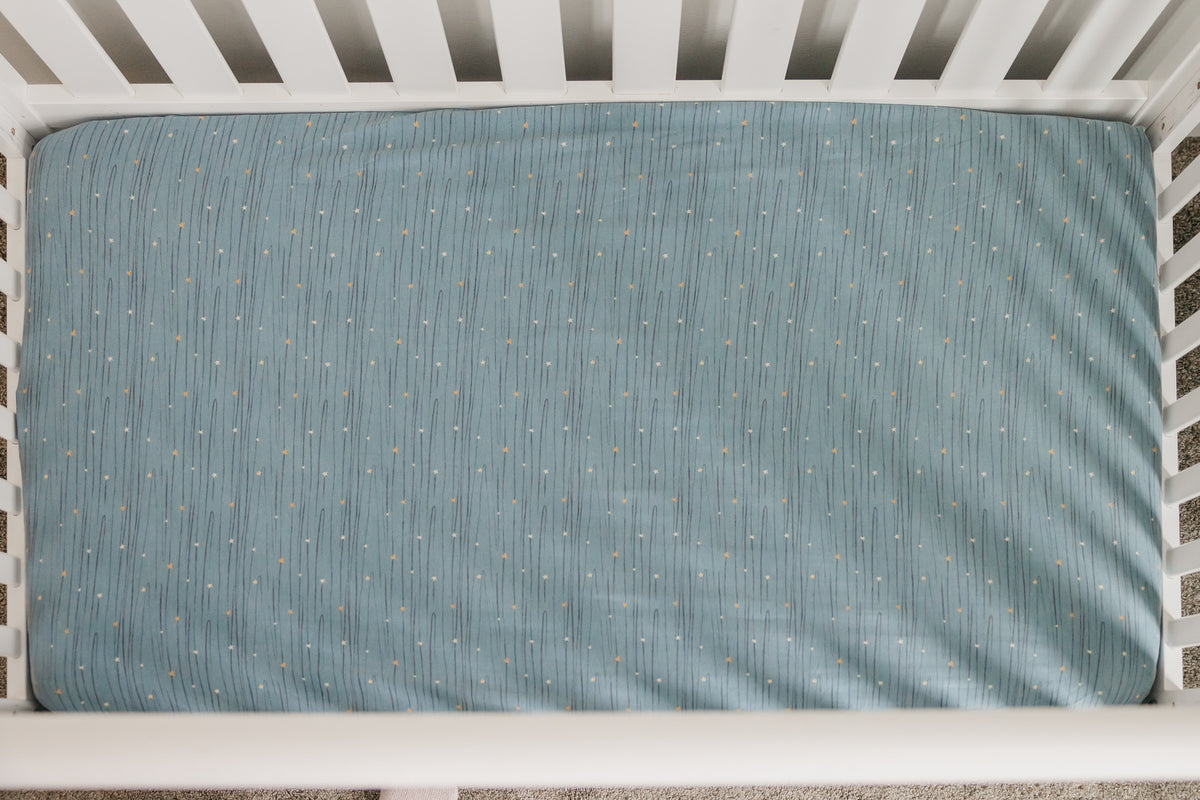 Premium Knit Fitted Crib Sheet - Starlight