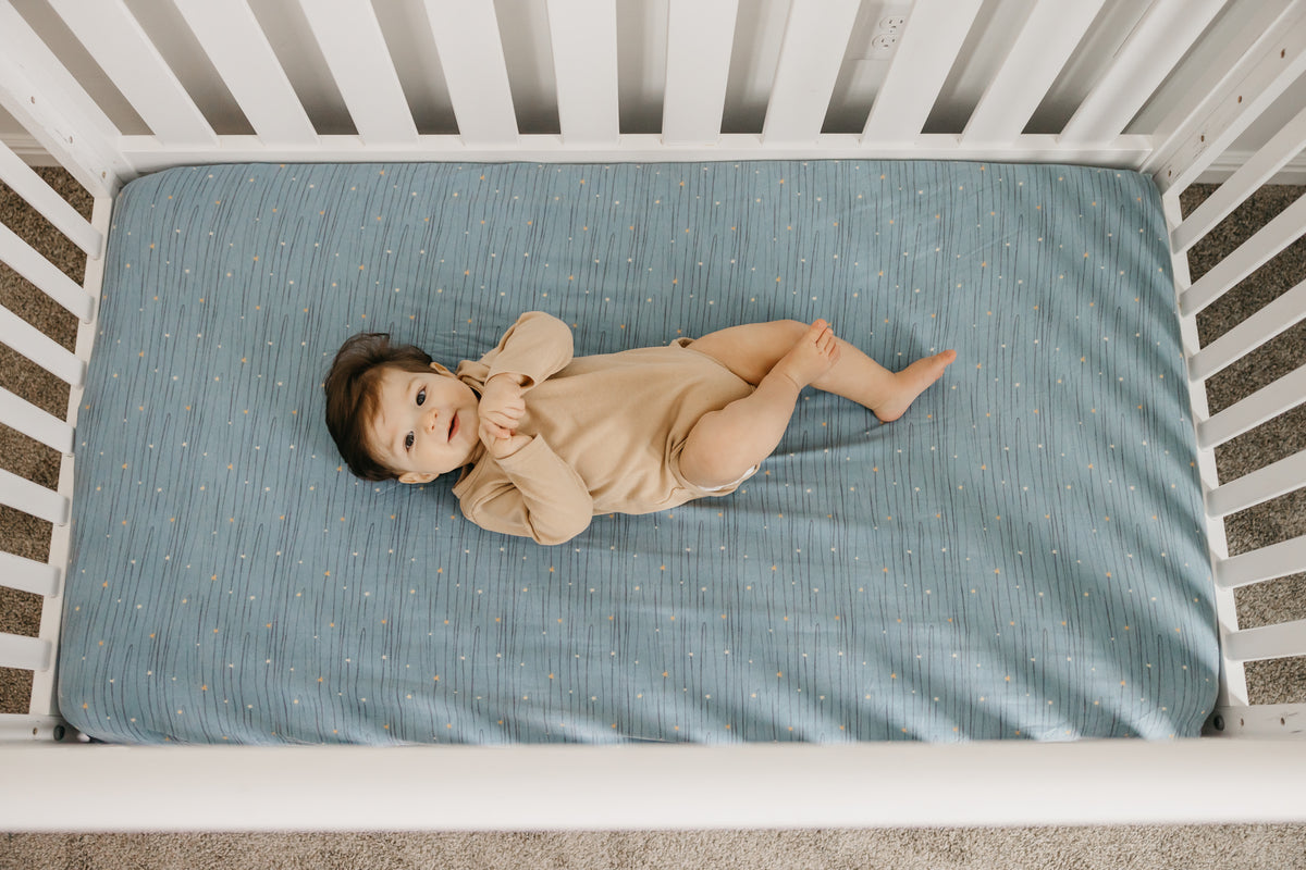 Premium Knit Fitted Crib Sheet - Starlight