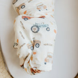 Knit Swaddle Blanket - Hayride