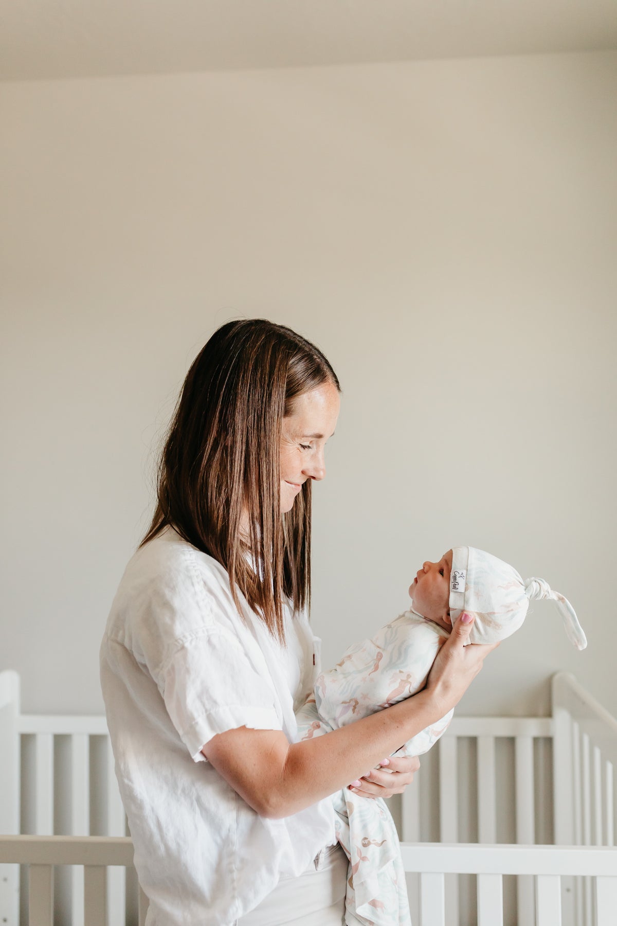 Knit Swaddle Blanket - Coral