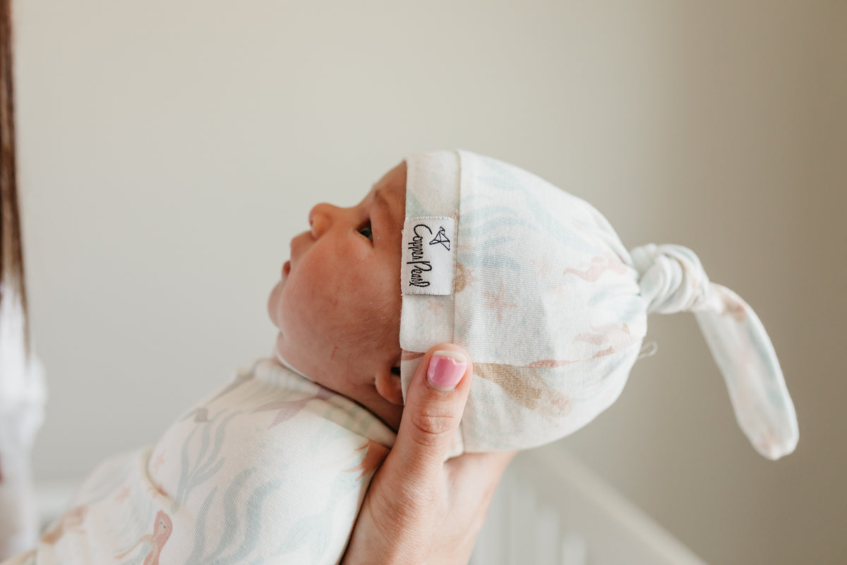 Knit Swaddle Blanket - Coral