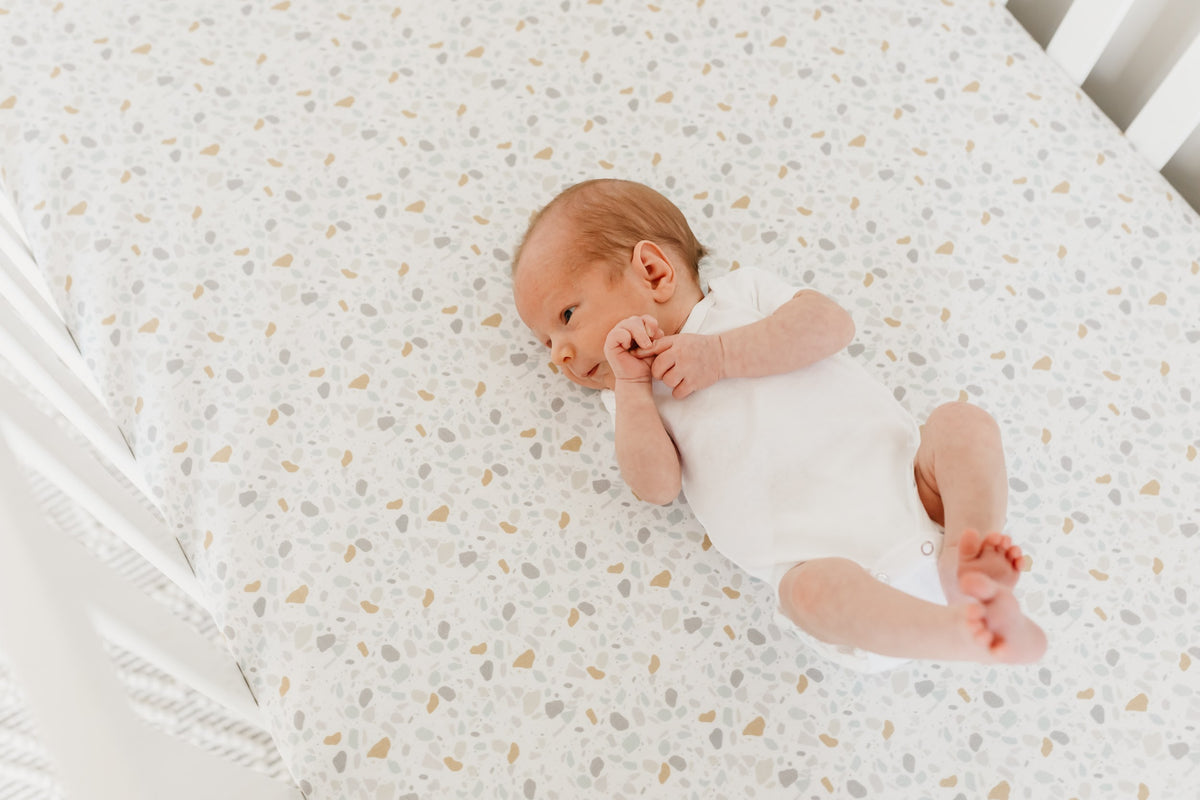 Premium Knit Fitted Crib Sheet - Arlo