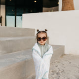 Premium Baby Knit Hooded Towel - Skye