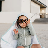 Premium Baby Knit Hooded Towel - Skye