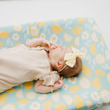 Premium Knit Diaper Changing Pad Cover - Lemon