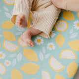 Premium Knit Diaper Changing Pad Cover - Lemon