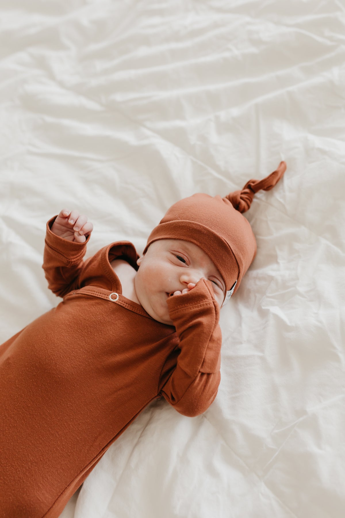 Newborn Knotted Gown - Moab