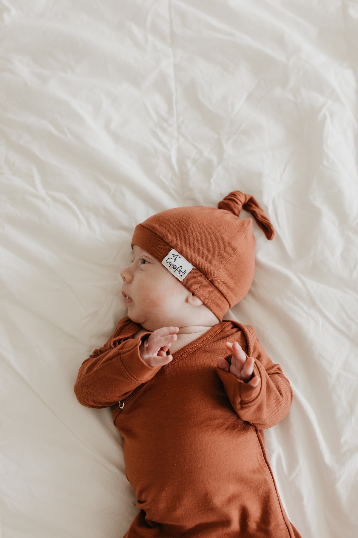 Newborn Knotted Gown - Moab