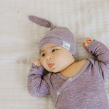 Top Knot Hat - Violet