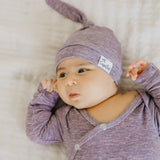 Top Knot Hat - Violet