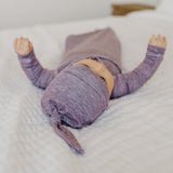 Top Knot Hat - Violet