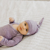 Top Knot Hat - Violet