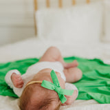 Ribbon Baby Bow - Lime